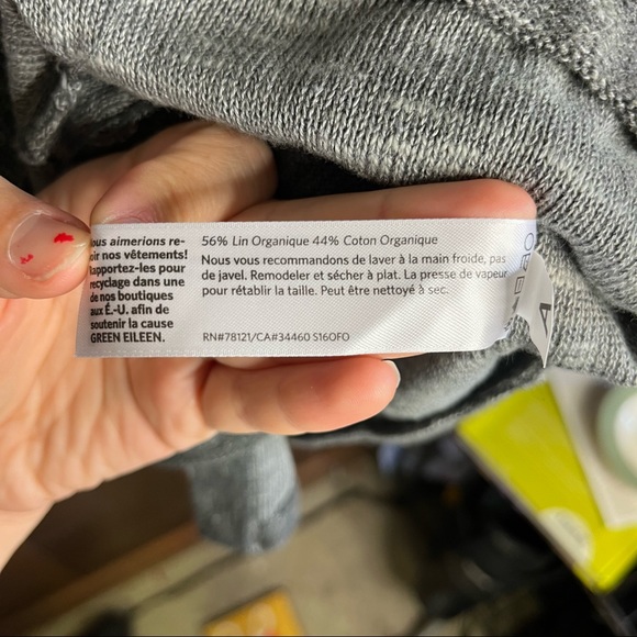 Eileen Fisher Cotton Linen Cardigan - Size M - Picture 7 of 7